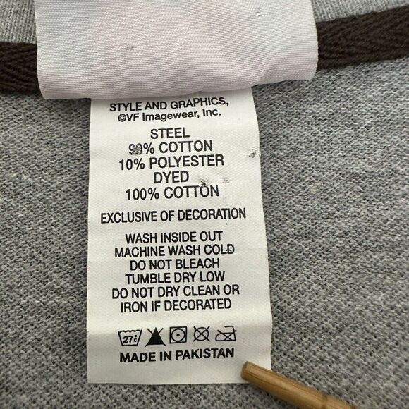 Cleveland Browns Polo Shirt Mens Large Grey NFL Football Sports Short Sleeve - Picture 3 of 8